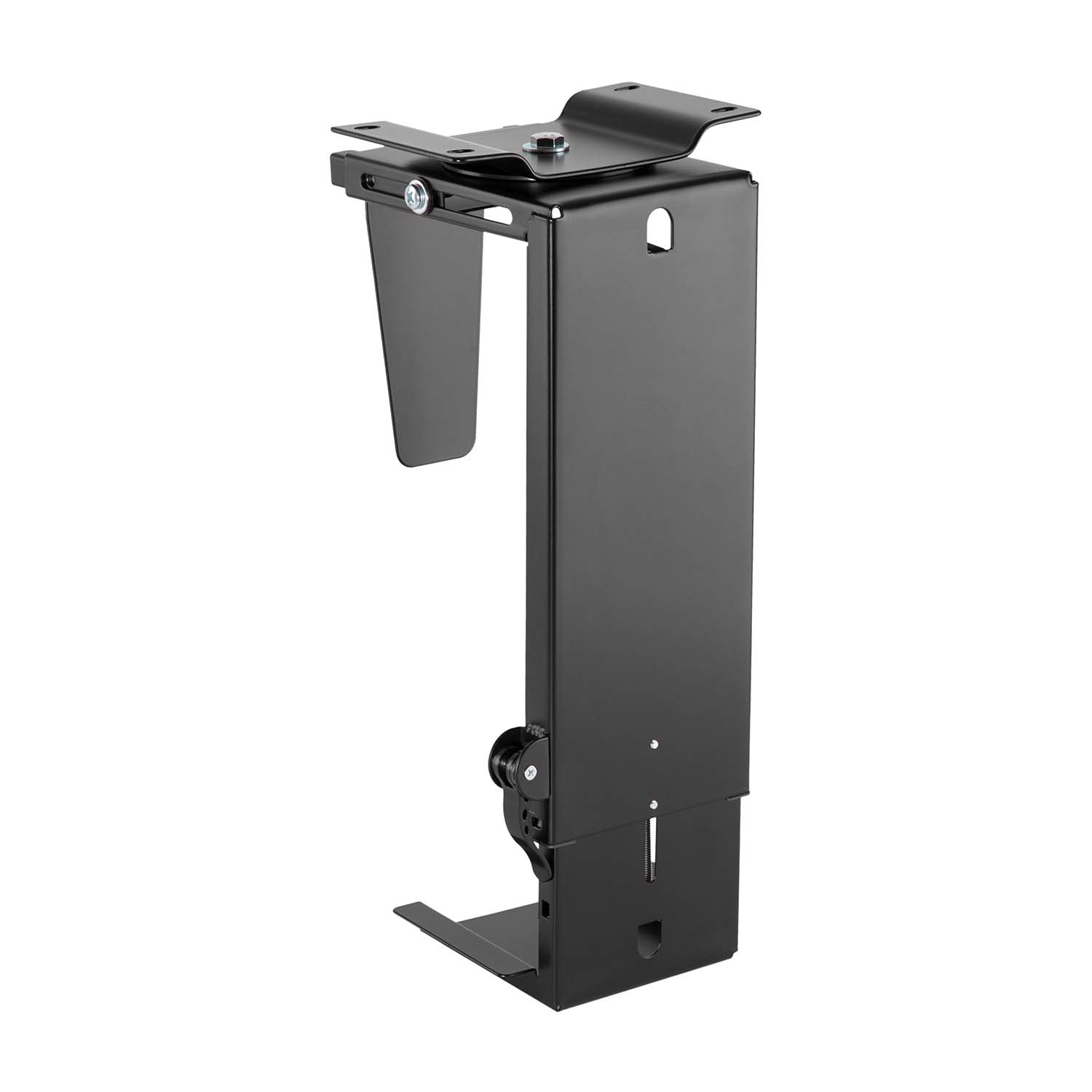 AISENS Soporte Giratorio y Altura Personalizable para CPU por Debajo de Escritorio con Mango de Bloqueo Fácil - Imagen 2