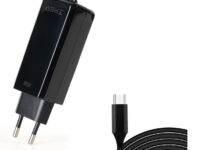 TooQ Cargador de portátil GAN USB-C PD 45W, Negro