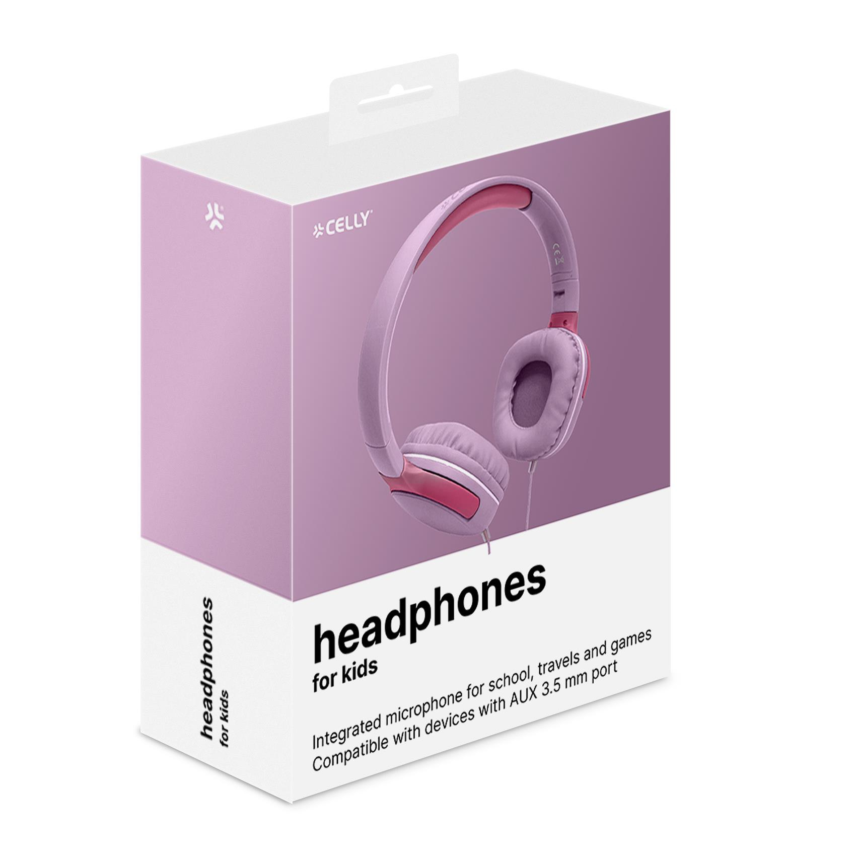 Celly KIDSBEAT2 Auriculares Alámbrico Diadema Llamadas/Música Rosa - Imagen 2