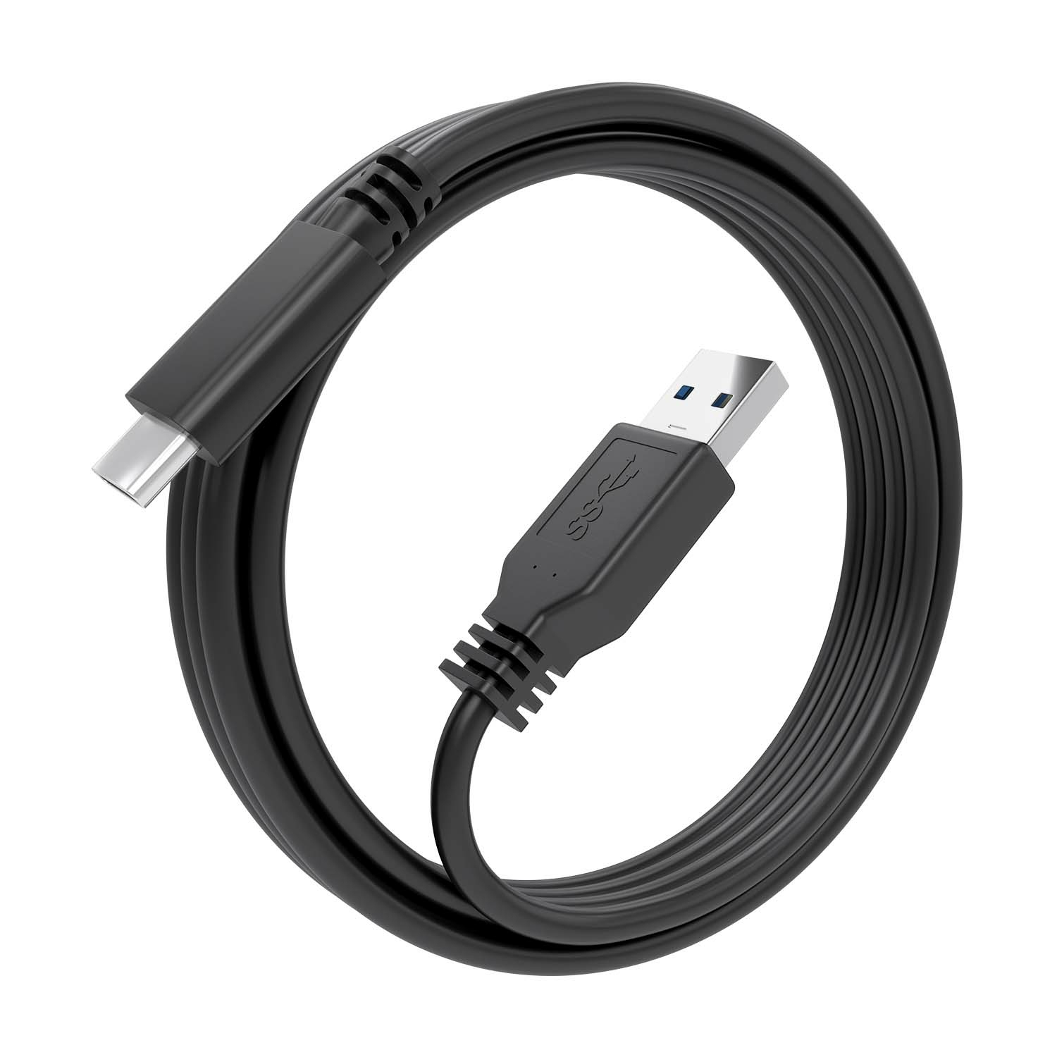 AISENS Cable USB 3.1 Gen2 10Gbps 3A, Tipo USB-C/M-A/M, Negro, 2.0m - Imagen 2