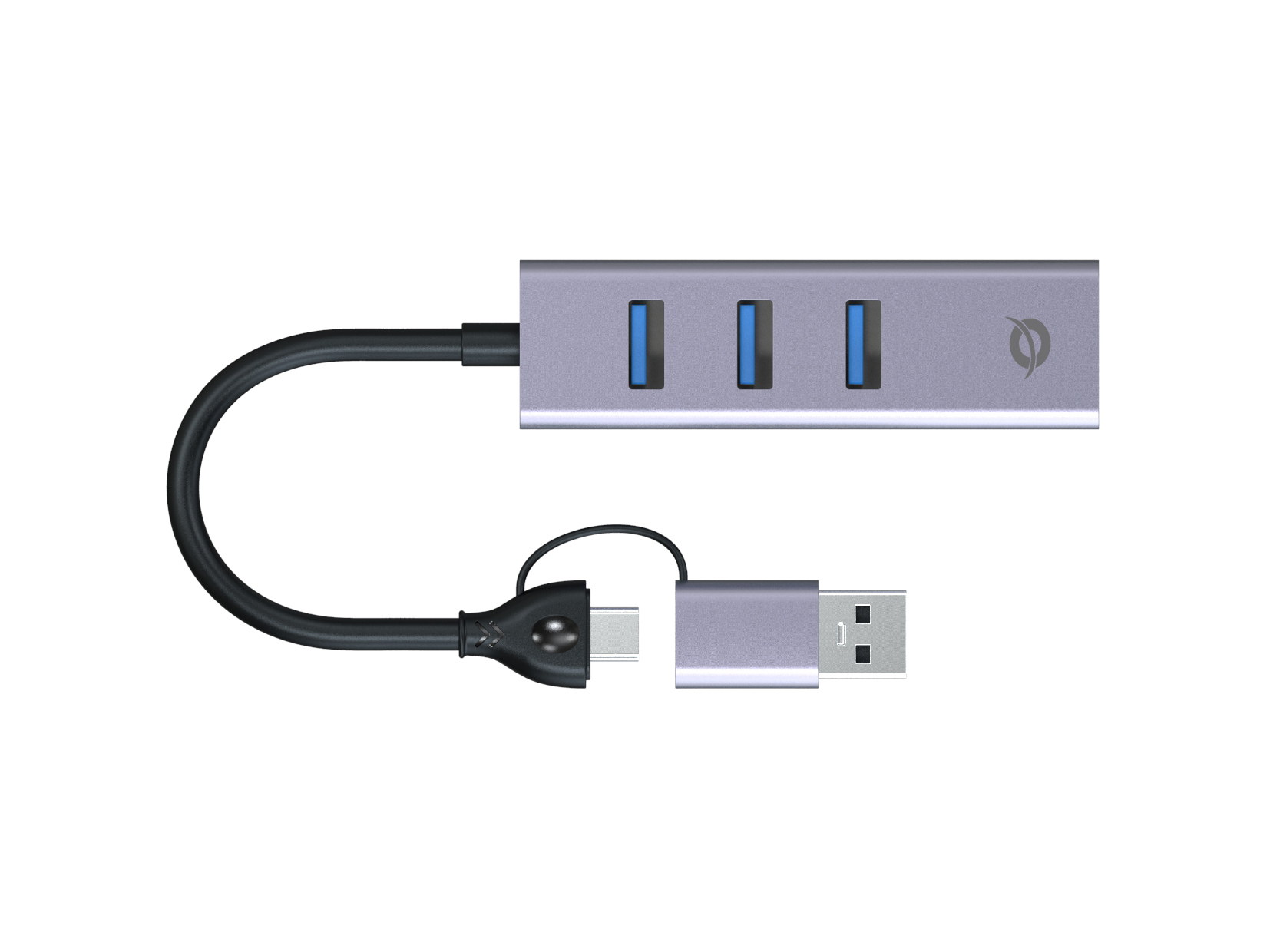 Conceptronic ABBY25G base para portátil y replicador de puertos Alámbrico USB 3.2 Gen 1 (3.1 Gen 1) Type-A + Type-C Gris - Imagen 3