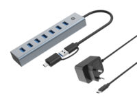 Conceptronic HUBBIES21GP hub de interfaz USB 3.2 Gen 1 (3.1 Gen 1) Type-A 5000 Mbit/s Gris