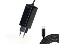TooQ Cargador de portátil GAN USB-C PD 45W, Negro