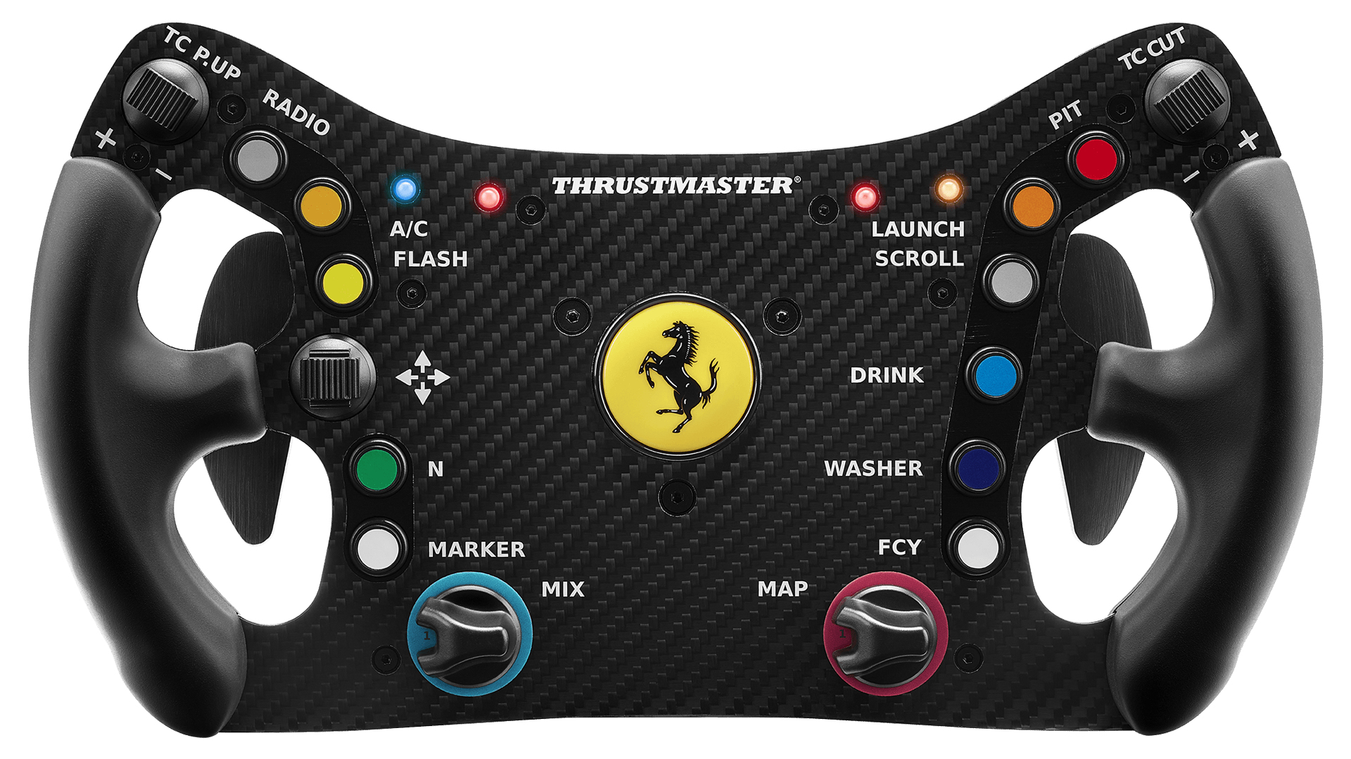 Thrustmaster Ferrari 488 GT3 Wheel Add-On Negro USB Volante Analógico/Digital PC, Xbox One, Xbox One S, Xbox One X, Xbox Series S, Xbox Series X, PlayStation 4, PlayStation 5