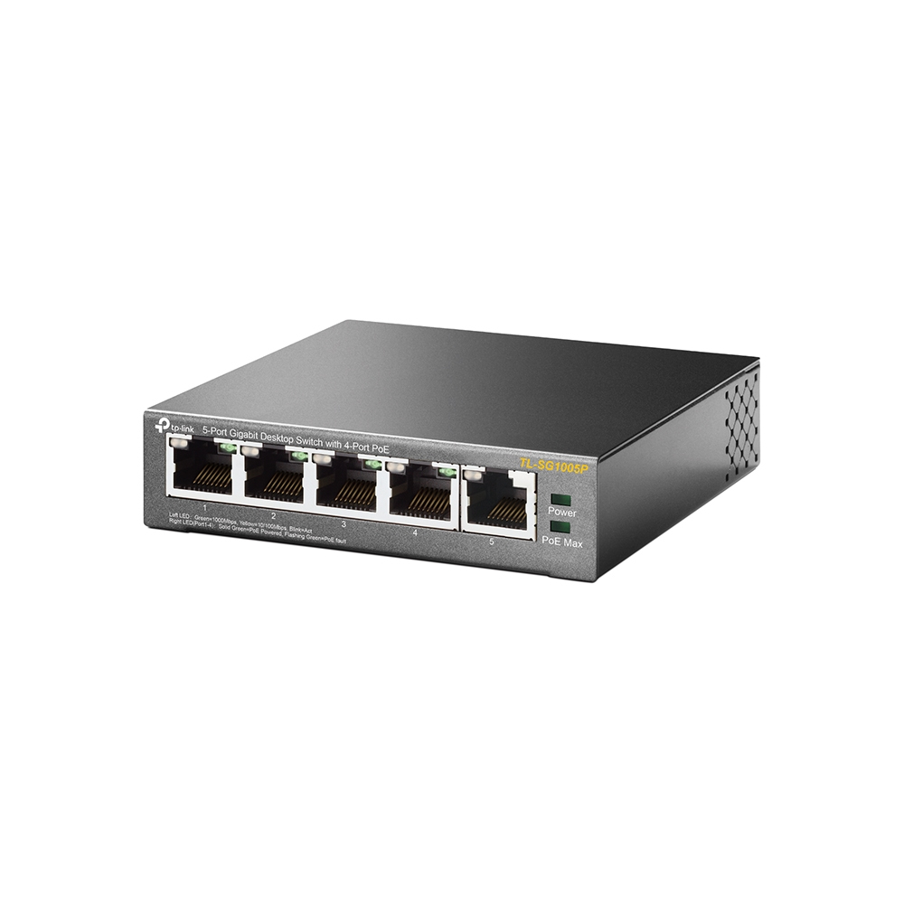 TP-Link TL-SG1005P No administrado Gigabit Ethernet (10/100/1000) Energía sobre Ethernet (PoE) Negro - Imagen 3