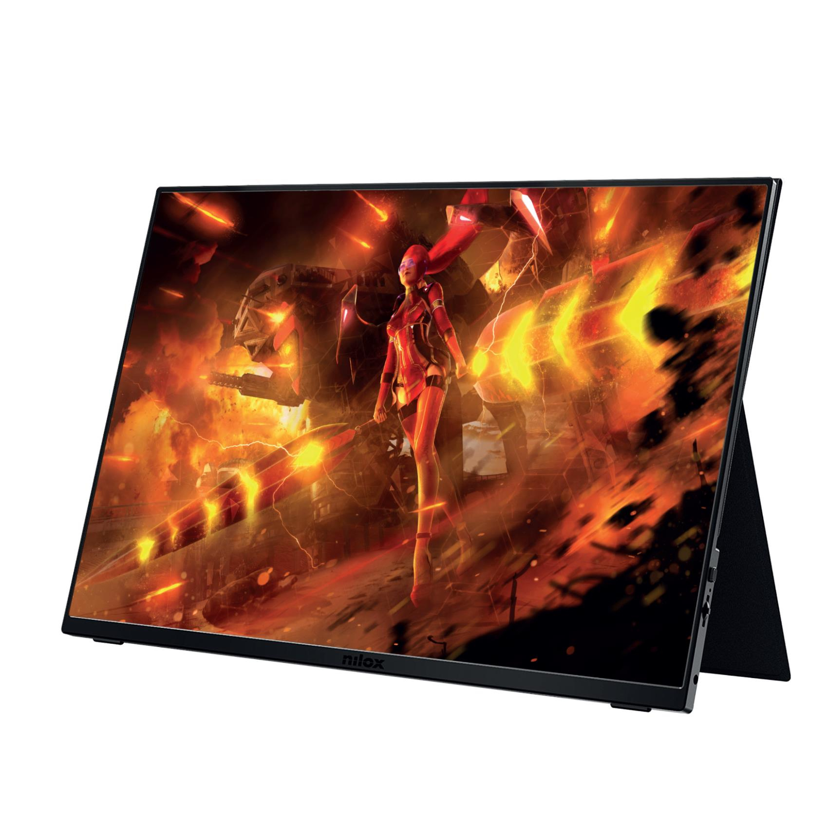 Nilox NXMP16FHD1201 monitor o TV portátil Monitor portátil Negro 40,9 cm (16.1') LED 1920 x 1080 Pixeles