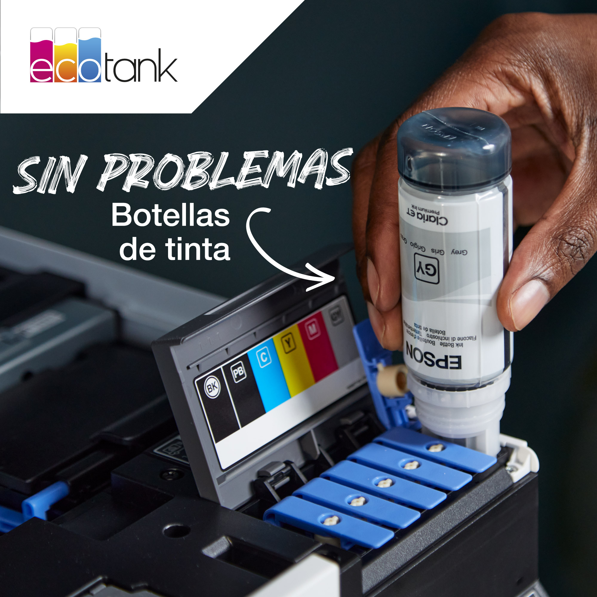 Epson 114 EcoTank Yellow ink bottle - Imagen 3