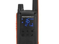 Motorola T82 Twin Pack & Chgr two-way radios 16 canales Negro, Naranja