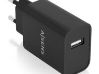AISENS Cargador USB 10W alta eficiencia, 5V/2A, Negro
