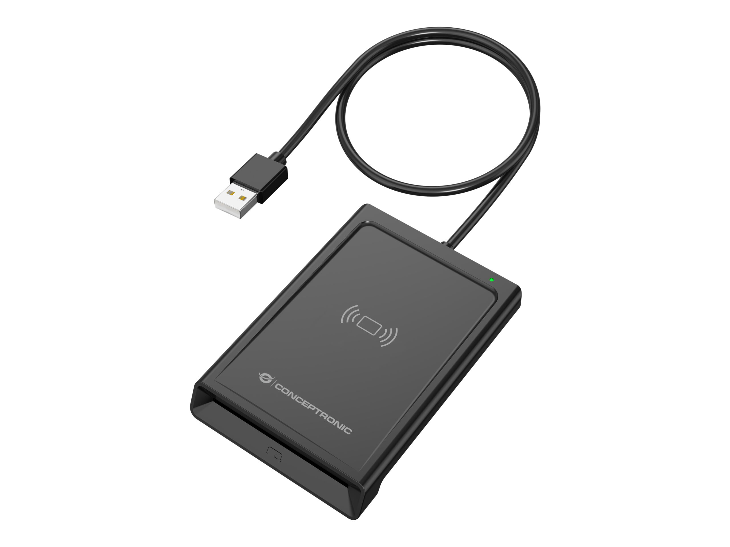Conceptronic BIAN11B lector de tarjeta inteligente Interior USB USB 2.0 Negro