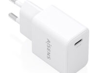 AISENS Cargador GaN USB-C PD3.0 1xUSB-C 20W, Blanco