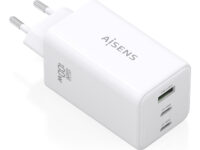 AISENS Cargador GaN 100W, 2x USB-C PD3.0 QC4.0 QC5.0, 1x USB-A QC3.0, Blanco