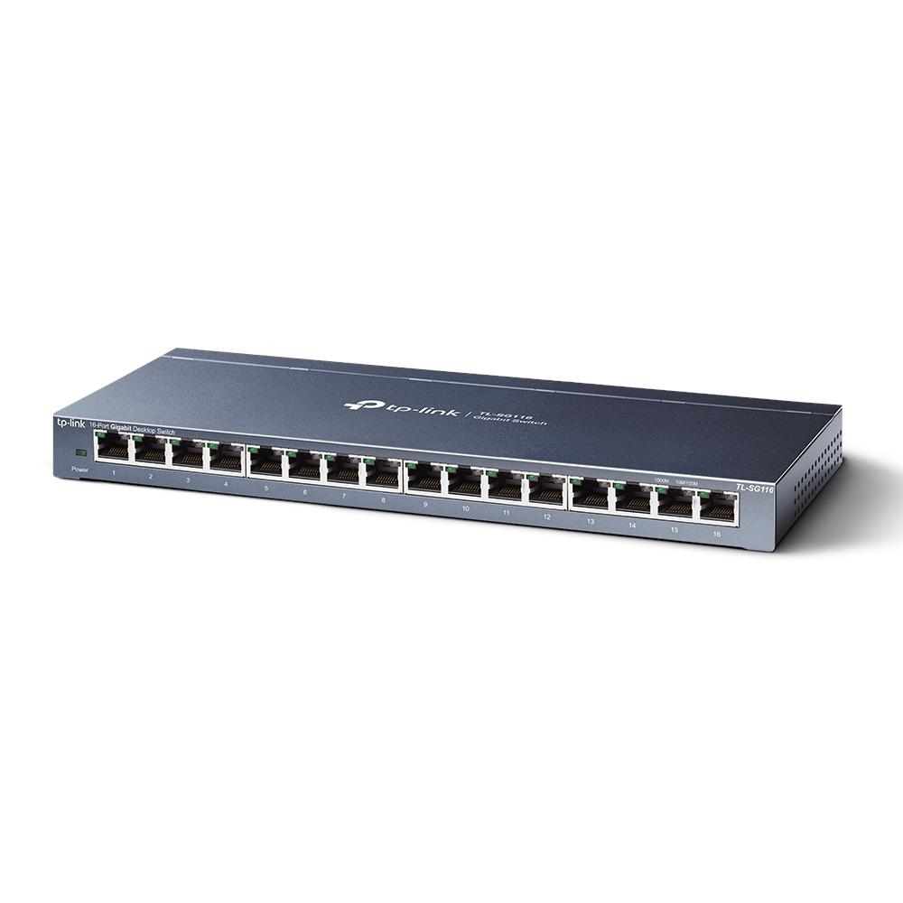TP-Link TL-SG116 switch No administrado Gigabit Ethernet (10/100/1000) Negro - Imagen 2