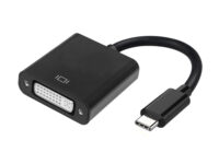 AISENS Conversor USB-C A DVI-I, USB-C/M - DVI 24+5/H, Negro, 15 cm
