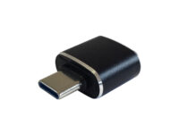 AISENS Mini adaptador USB 3.1 Gen2 3A, tipo USB-C/M-A/H, Negro