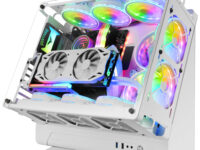 Mars Gaming MCB, Caja PC Gaming ATX XL, Edición Custom Premium, Estructura Modular Doble Cámara, Blanco