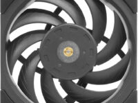 Mars Gaming MF-NC, Ventilador PC PWM 120mm, Rodamiento FDB de Cobre Hiperbalanceado, Ventilador Silencioso con Diseño de Aspas Híbridas, Ventilador Ordenador Profesional, Negro