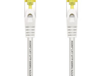 AISENS Cable De Red Latiguillo RJ45 LSZH Cat.7 600 MHz S/FTP PIMF AWG26, Blanco, 1.0 m