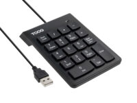 TooQ Teclado numérico USB, 19 teclas, Negro