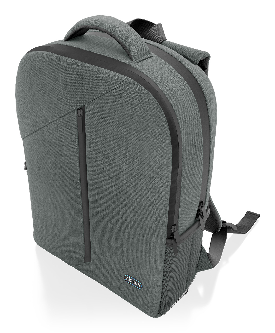 AISENS Mochila premium para portátil 15.6, Gris - Imagen 2
