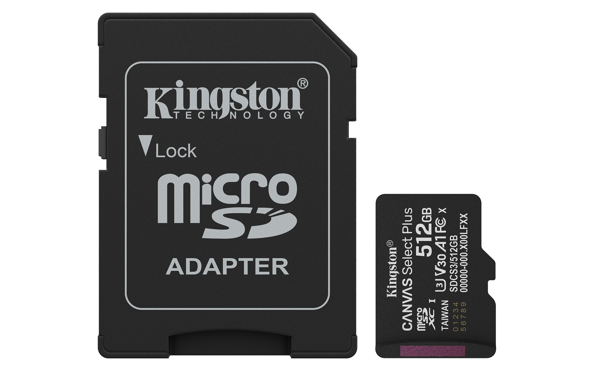 Kingston Technology 512GB microSDXC Canvas Select Plus Gen3 150MB/s A1 (Incluye adaptador de SD)