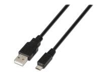 AISENS A101-0027 cable USB USB 2.0 0,8 m USB A Micro-USB B Negro