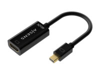 AISENS Conversor Mini DP V1.2 a HDMI V1.4 4K@30Hz, MDP/M-HDMI A/H, Negro, 15CM