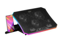 Mars Gaming MNBC6, Base Refrigeradora + Stand XL 19'' ARGB, 3 Ventiladores, Soporte para Móvil