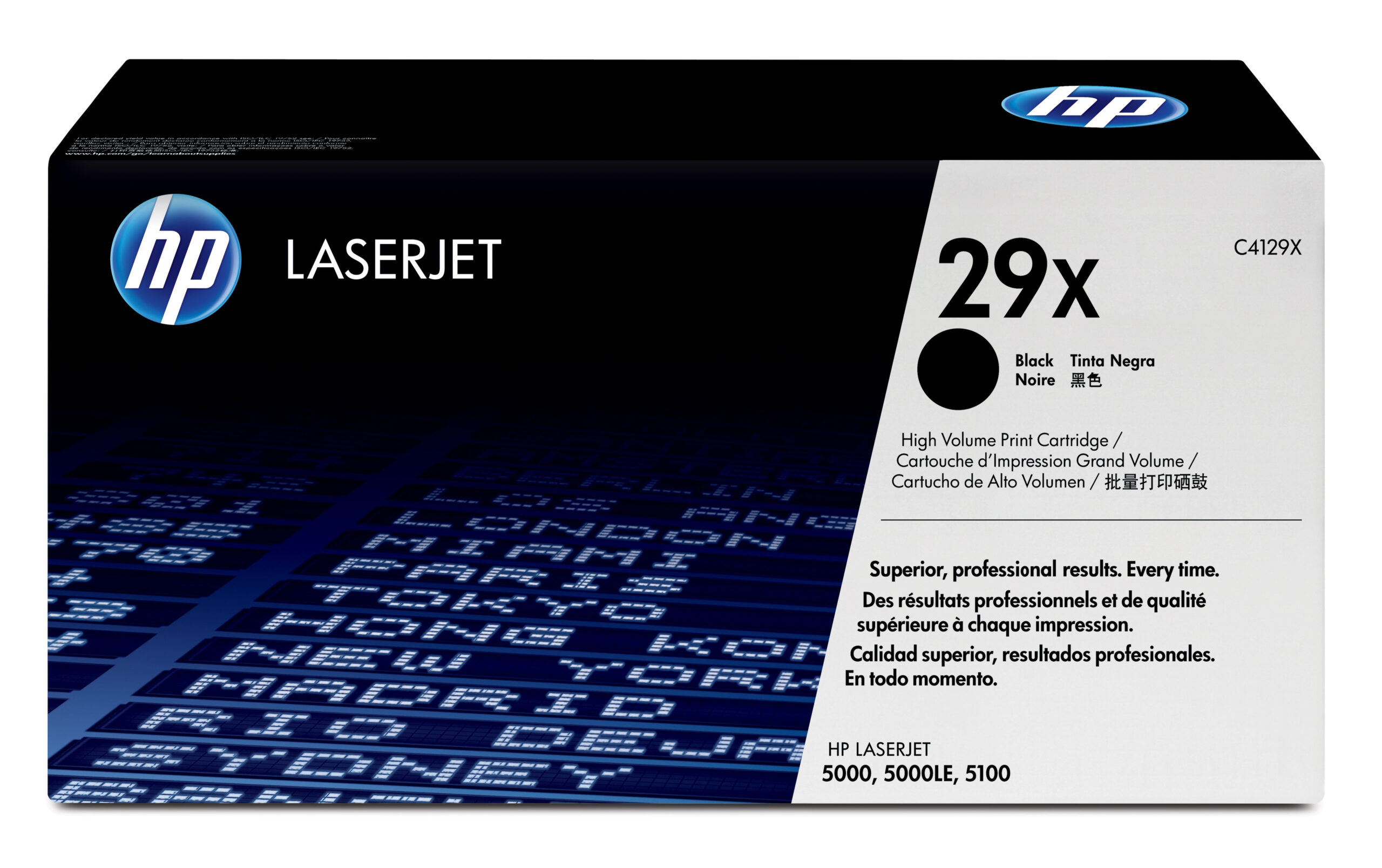 HP 29X High Yield Black Original LaserJet Toner Cartridge cartucho de tóner 1 pieza(s) Negro