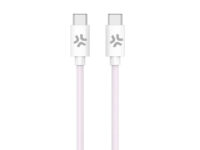 Celly USBCUSBCCOTTPK cable USB 1,5 m USB C 60 W Rosa, Blanco