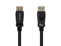 AISENS Cable Displayport Certificado V1.4 8k@60hz, DP/M-DP/M, Negro, 0.5m