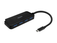 AISENS Hub USB 3.1 USB-C, USB-C/M-4x Tipo A/H, Negro, 15cm