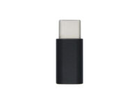 AISENS Mini Adaptador USB-С USB 2.0, Tipo Micro-B/H-USB-С/M, Negro