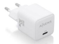 AISENS Cargador Gan 30W, 1xUSB-C PD3.0 QD4.0, Blanco