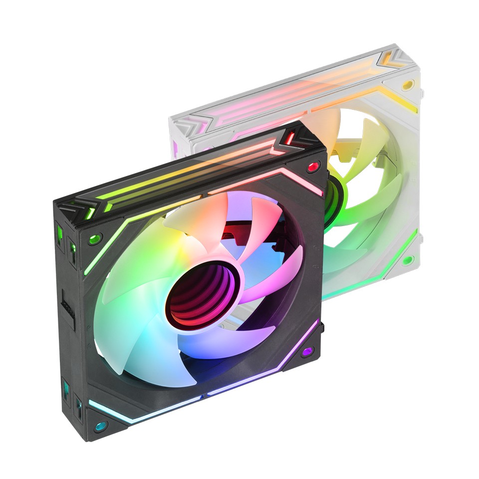 Mars Gaming MF-LINKFINITY Negro, Ventilador Modular PWM 120mm, Sistema de Conexión LINKFINITY, Iluminación Infinity Mirror ARGB 360º, Ultra-silencioso 12dB - Imagen 2