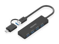 AISENS Hub USB 3.1 USB-C USB-A, USB-C/M+USB-A/M-4xTIPO A/H, Negro, 15cm