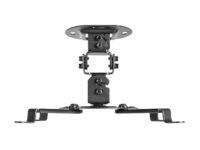 AISENS Soporte Universal Giratorio, Inclinable de Techo para Proyector 13.5Kg, Negro