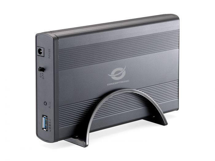 Conceptronic CHD3DUSB3 caja para disco duro externo Caja de disco duro (HDD) Grafito 3.5'