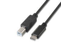 AISENS A107-0053 cable USB USB 2.0 1 m USB C USB B Negro