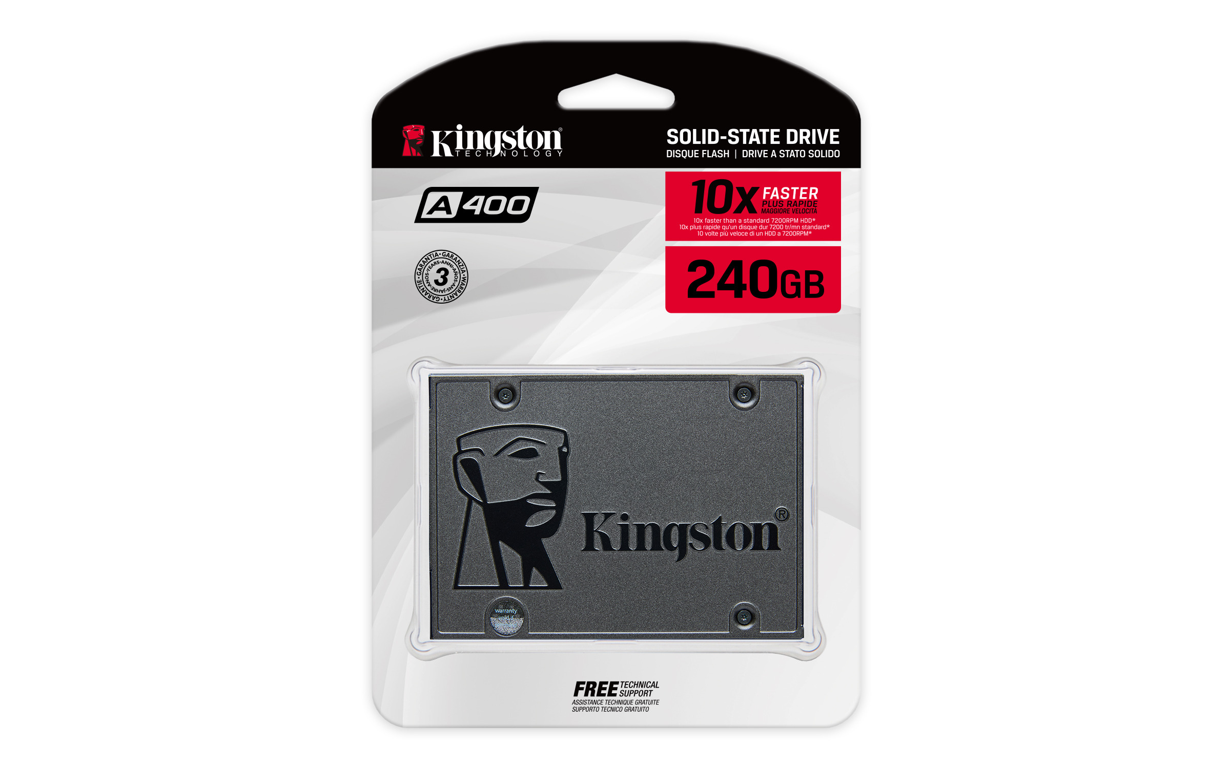 Kingston Technology A400 240 GB 2.5' Serial ATA III TLC - Imagen 3