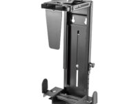 AISENS Soporte Giratorio Antirrobo y Altura Personalizable para CPU para Montaje por Debajo de Escritorio o a La Pared