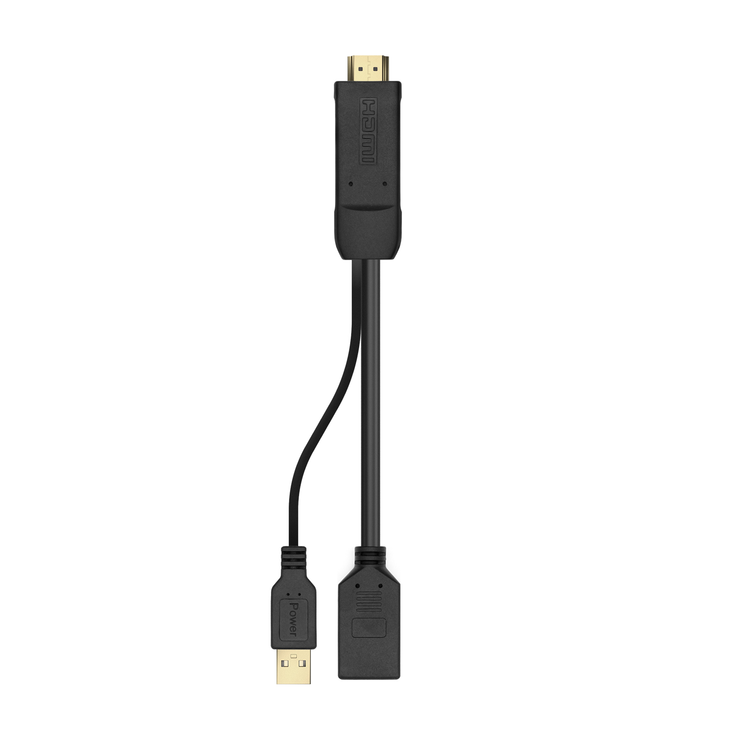AISENS Conversor Activo HDMI 2.0 + USB Alim. a DISPLAYPORT V1.2, HDMI/M-USB/M-DP/H, Negro, 10CM - Imagen 2