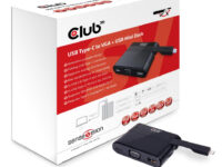 CLUB3D USB Tipo-C a VGA + USB 3.0 + USB Tipe-C Cargar Mini Dock
