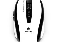 NGS White Flea Advanced ratón Oficina Mano derecha RF inalámbrico Óptico 1600 DPI