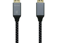 AISENS Cable Displayport V1.4 8k@60hz, DP/M-DP/M, Gris/Negro, 0.5m
