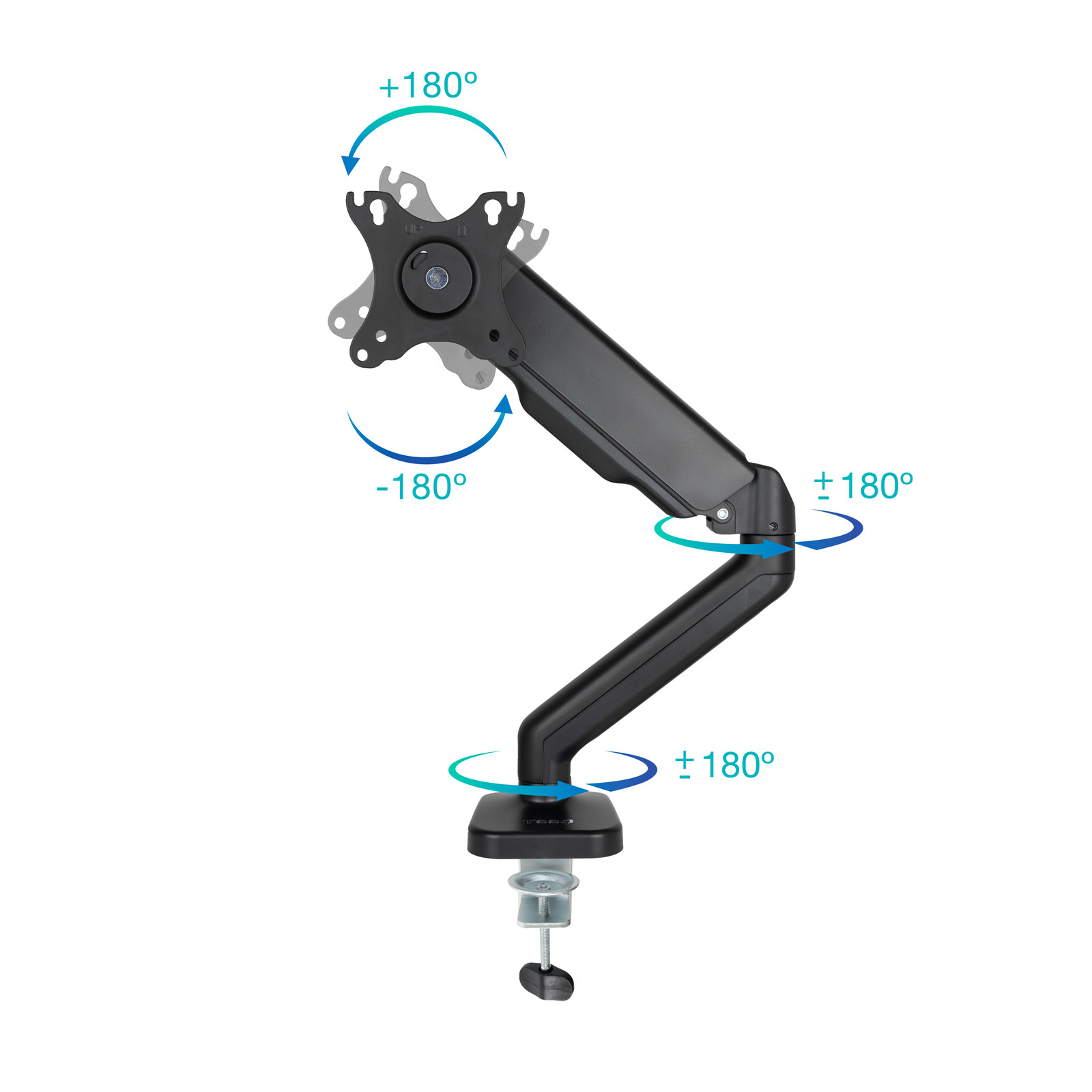TooQ Soporte de Mesa para Pantalla 17'-32', Negro - Imagen 3