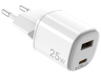 Celly UPTC1USB1USBC25 cargador de dispositivo móvil Cámara digital, Micrófono, Smartphone, Tableta, Teléfono Blanco USB Interior
