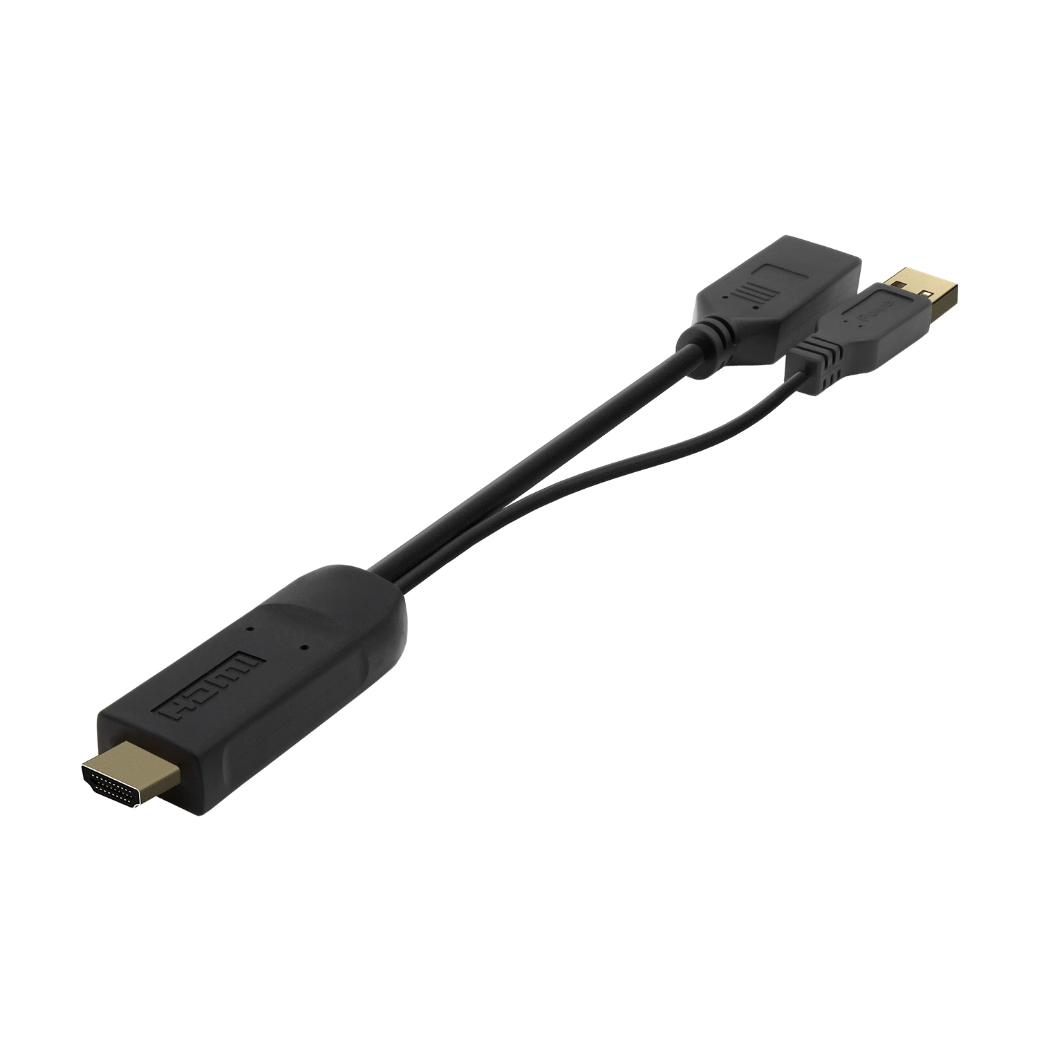 AISENS Conversor Activo HDMI 2.0 + USB Alim. a DISPLAYPORT V1.2, HDMI/M-USB/M-DP/H, Negro, 10CM - Imagen 3