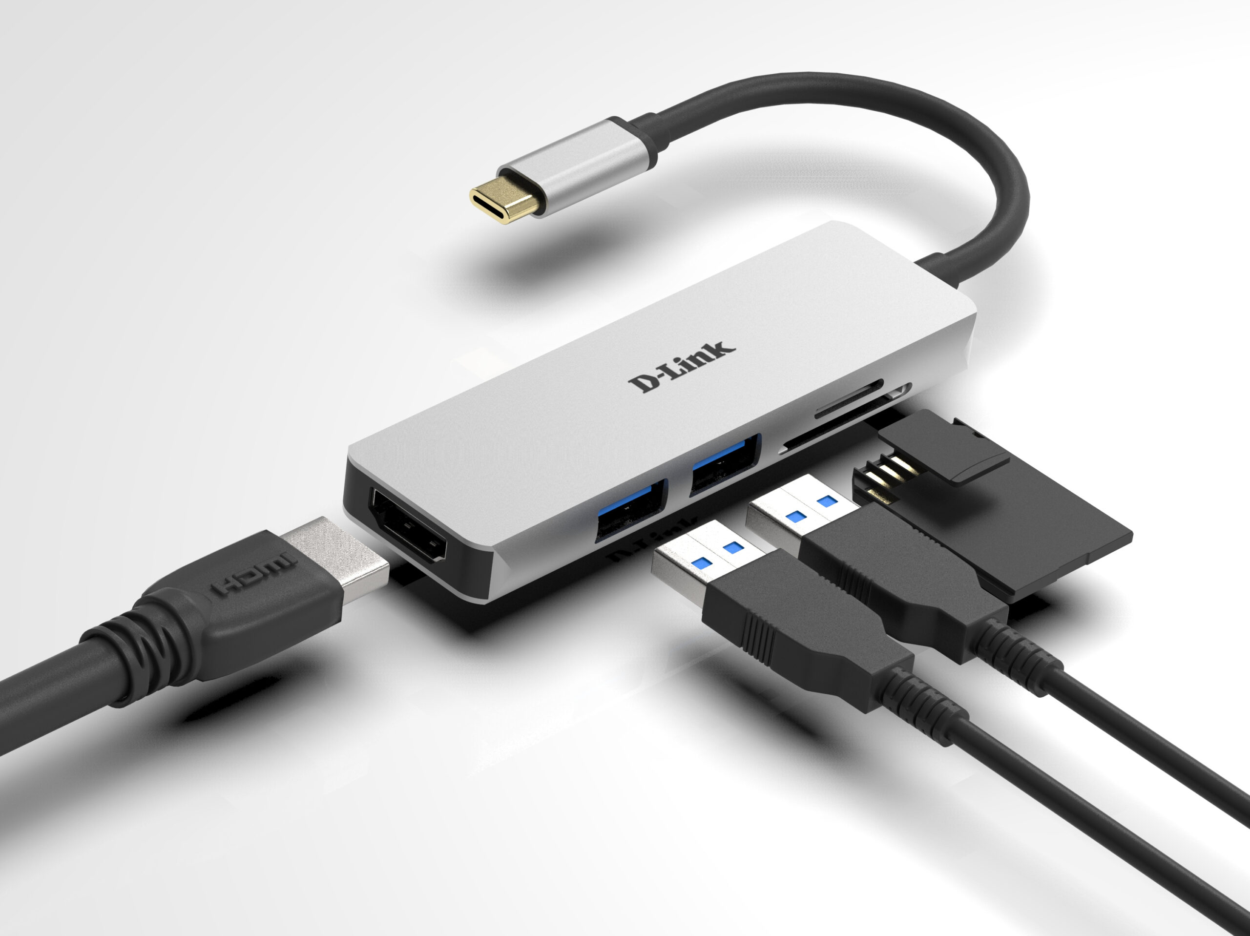 D-Link DUB-M530 base para portátil y replicador de puertos Alámbrico USB 3.2 Gen 1 (3.1 Gen 1) Type-C Aluminio - Imagen 3