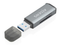 AISENS Lector De Tarjetas SD, Micro SD, MMC, Rs-MMC, MMC Micro, USB-A, Gris